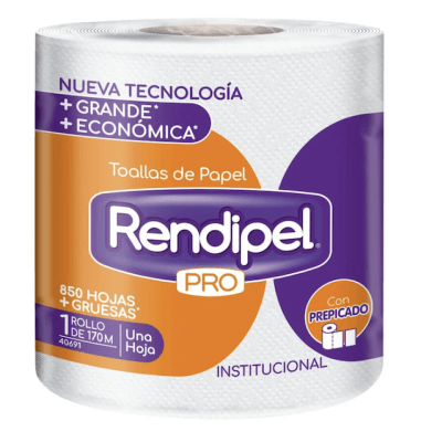 TOALLA MANO RENDIPEL PRO PREPICADA 170 MT 850 HOJAS