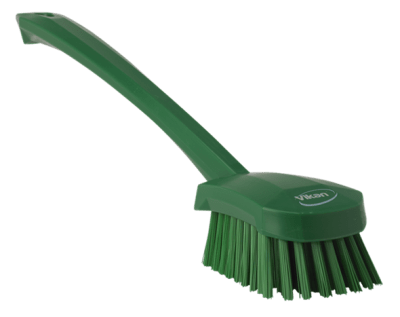 CEPILLO CERDA DURA MANGO LARGO VERDE