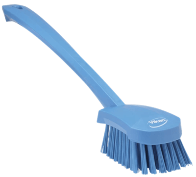 CEPILLO CERDA DURA MANGO LARGO AZUL