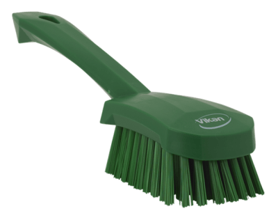 ESCOBILLA C/M CORTO DURO VERDE VIKAN