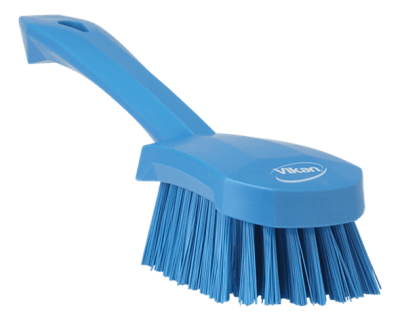ESCOBILLA C/M CORTO DURO AZUL VIKAN