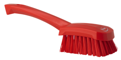 ESCOBILLA C/M CORTO DURO ROJO VIKAN