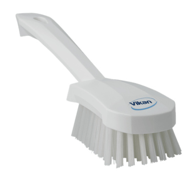 ESCOBILLA C/M CORTO DURO BLANCO VIKAN