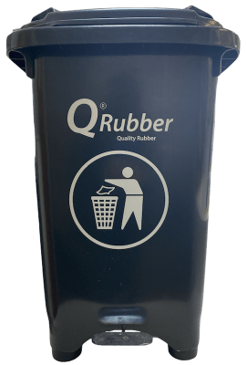 CONTENEDOR BASURA 50 LT C/PEDAL QRUBBER GRIS
