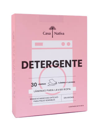 DETERGENTE EN LÁMINAS SIN AROMA PIEL SENSIBLE