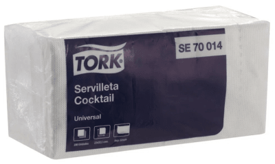 SERVILLETA COCKTAIL 200 UN TORK