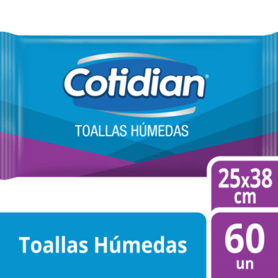 TOALLAS HUMEDAS COTIDIAN X 60 UN