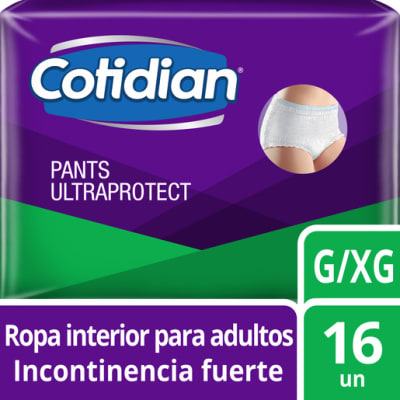 COTIDIAN PANTS ULTRAPROTECT INCONT.FUERTE T/G 16 UN