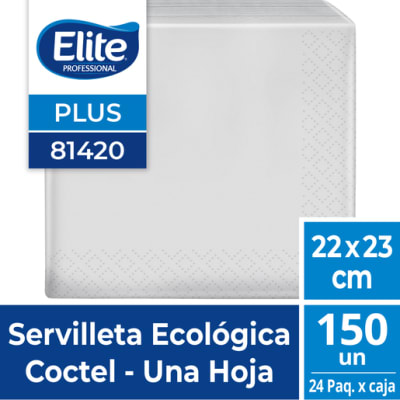 SERVILLETA ELITE COCTEL ECOLOGICA 150 UN