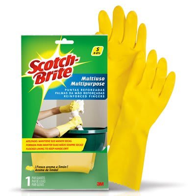 GUANTE DOMESTICO AMARILLO T/S SCOTCH BRITE
