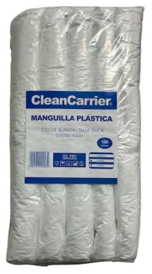 MANGUILLA POLIETILENO DES.BLANCA CLEAN CARRIER X 100 UN