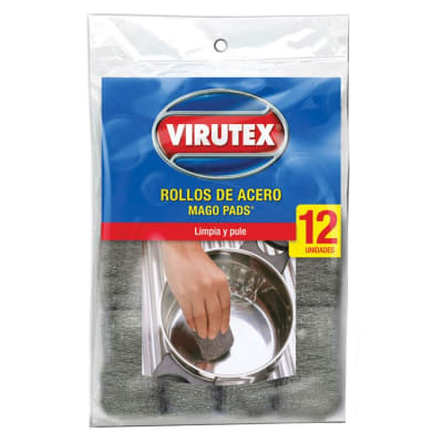 MAGO PADS SIN JABON X 12 UN BOLSA VIRUTEX