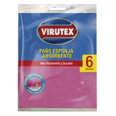 PAÑO ESPONJA - SPONGI X 6 UN VIRUTEX