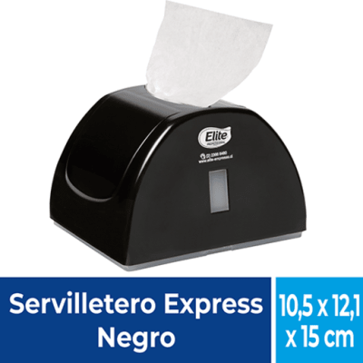 DISPENSADOR SERVILLETA EXPRESS NEGRO ELITE