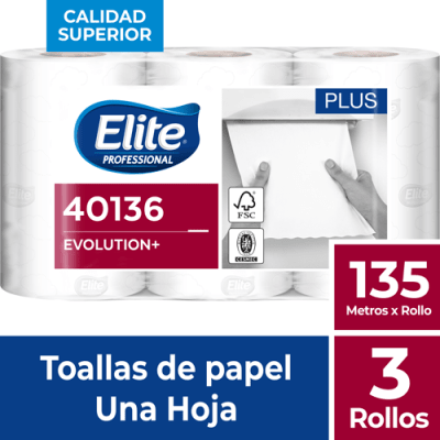 TOALLA MANO EVOLUTION 3 X 135 MT