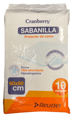 PROTECTOR CAMA 60 X 90 CM 10 UN CRANBERRY