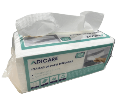 TOALLA INTERFOLIADA ADICARE D/H 200 UN.