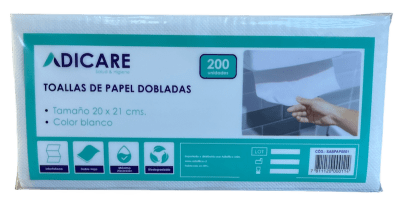 TOALLA INTERFOLIADA ADICARE D/H 200 UN.
