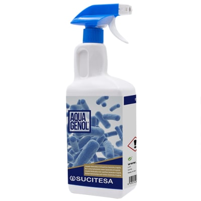 LIMPIADOR HIDRALCOHOLICO SUPERFICIES BACTERICIDA Y FUNGICIDA AQUAGENOL 1 LT SUCITESA