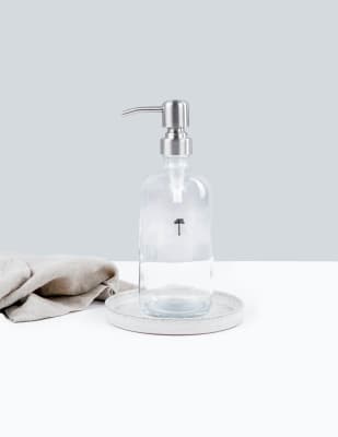 DISPENSADOR LAVALOZAS VIDRIO TRANSPARENTE