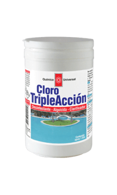 CLORO TABLETAS TRIPLE ACCION PISCINA POTE 1 KG