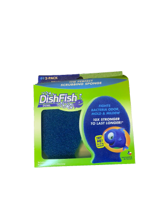 ESPONJA DUAL DISHFISH X 2 UN
