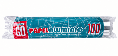 PAPEL ALUMINIO 30 CM X 100 MT