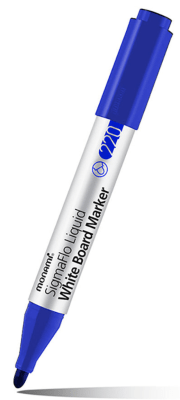 MARCADOR PIZARRA LIQUIDO PTA REDONDA AZUL MONAMI