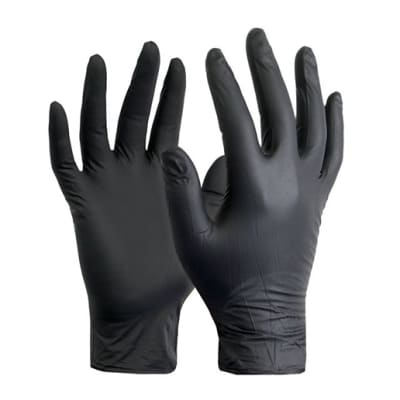 GUANTE NITRILO NEGRO TRESOR T/S X 100 UN
