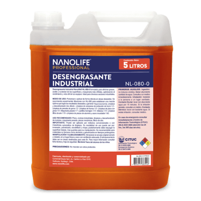 DESENGRASANTE INDUSTRIAL 5 LT NANOLIFE