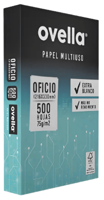 RESMA PAPEL OFICIO 500 HJ 75 GR OVELLA