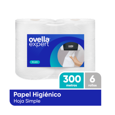 PAPEL HIGIENICO OVELLA 6 X 300 MT