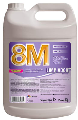 8M LIMPIADOR LAVANDA 5 LT