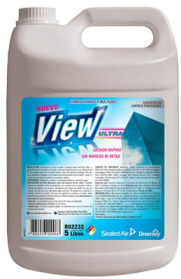 LIMPIAVIDRIOS VIEW ULTRA 5 LT DIVERSEY
