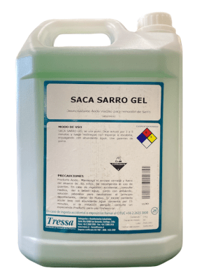 DESINCRUSTANTE SACA SARRO GEL 5 LT TRESSA