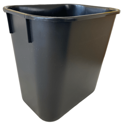 BASURERO OFICINA NEGRO 12 LT SAN REMO