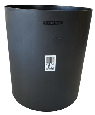 BASURERO OFICINA REDONDO NEGRO 10 LT SAN REMO