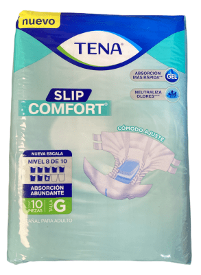 TENA SLIP COMFORT T/G X 10 UN