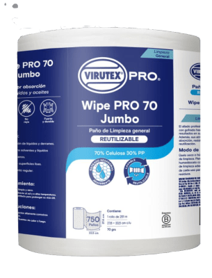 PAÑO WIPEPRO X70 JUMBO X 750 PAÑOS VIRUTEX