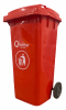 CONTENEDOR BASURA ROJO 120 LT1