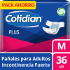 PAÑAL COTIDIAN PLUS MEDIANO 36 UN1
