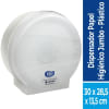 DISPENSADOR PAPEL HIGIENICO JUMBO PLASTICO BLANCO ELITE1