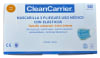 MASCARILLA 3P CELESTE C/ELASTICO USO MEDICO CLEAN CARRIER X 50 UN1
