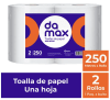 TOALLA MANO DAMAX 2 X 250 MT1