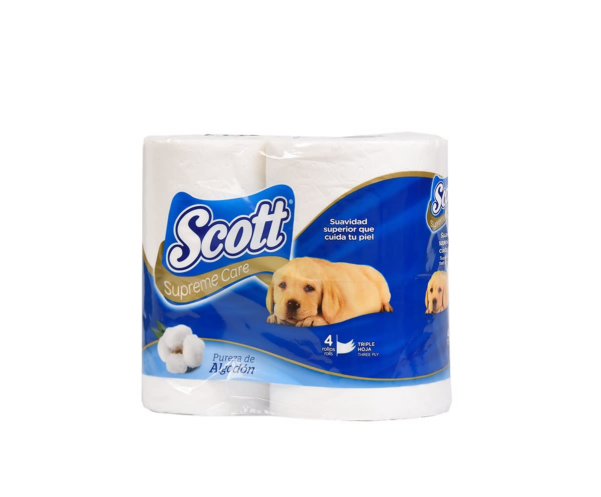 PAPEL HIG. SCOTT GOLD 30 MTS D/HOJA X 4 UN | Comercial Masol Ltda.