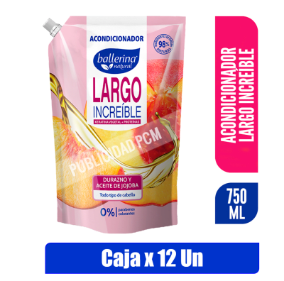 ACONDICIONADOR BALLERINA LARGO INCREIBLE 750ml