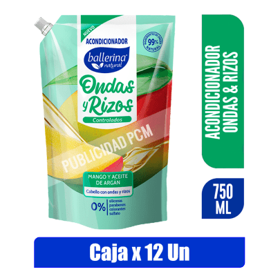ACONDICIONADOR BALLERINA ONDA Y RIZOS 750ml