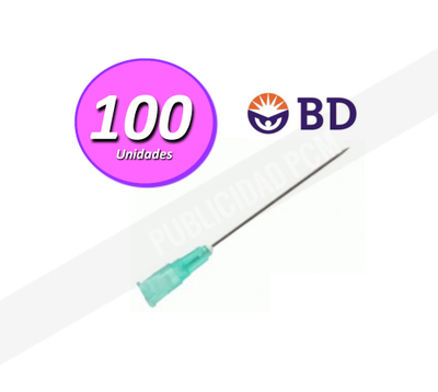 AGUJA HIPODÉRMICA BD 21G AGUJA HIPODÉRMICA BD 21G