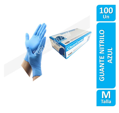 GUANTE NITRILO AZUL T-M