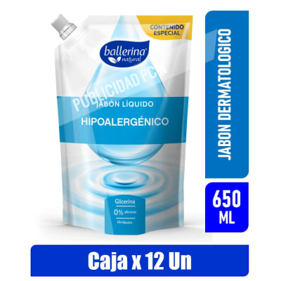 JABON BALLERINA HIPOALERGENICO 650ml